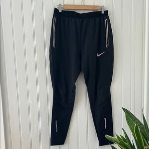 Mens Dri-Fit Nike Black Running Pants L